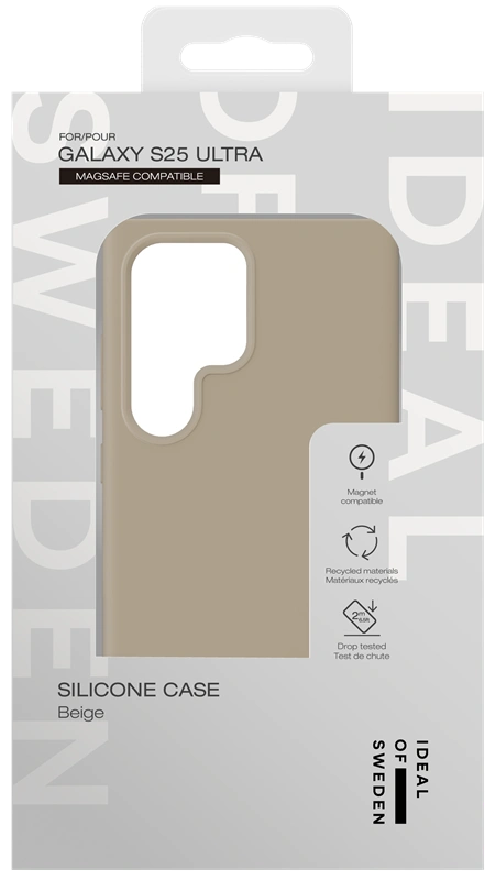 Ideal of Sweden Samsung Galaxy S25 Ultra MagSafe silikoninis dėklas, beige, 5 nuotrauka